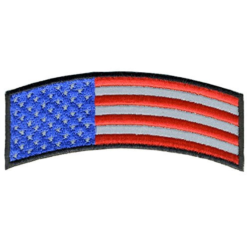 Iron-On / Saw-On Rayon PATCH AMERICAN FLAG 10 x 6 Heat Sealed Backing Hot Leathers Iron-On / Saw-On Rayon PATCH AMERICAN FLAG 10 x 6 Heat Sealed Backing Hot Leathers